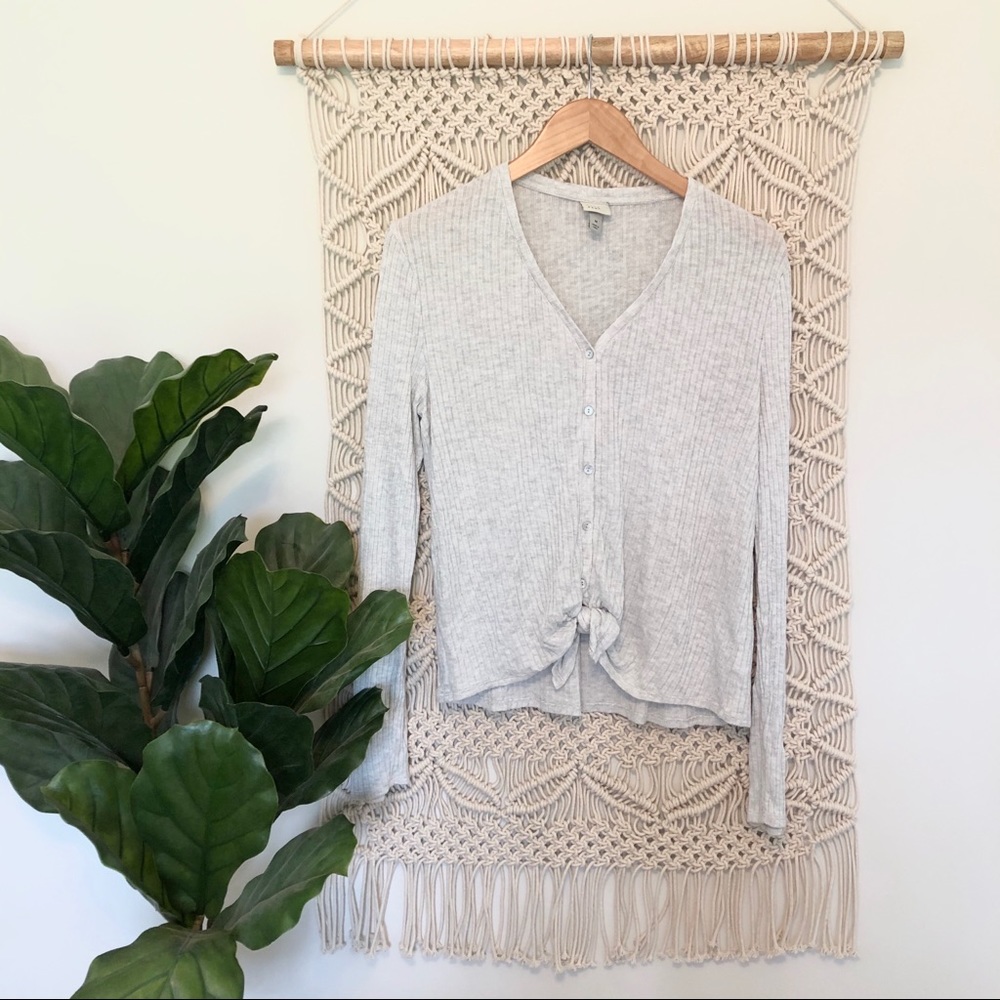 A New Day Tie Front Shirt